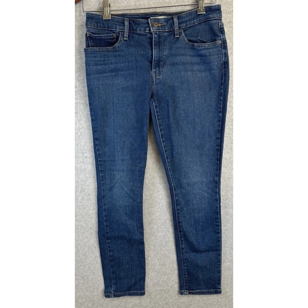 Levi's 711 Skinny Jeans Women's Size 30 W30 Mid Rise Stretch Denim Blue